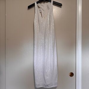 JAYGODFREY White Sequin Dress